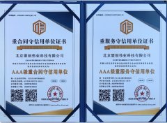 AAA級重合同守信用單位與AAA重服務(wù)守信用單位