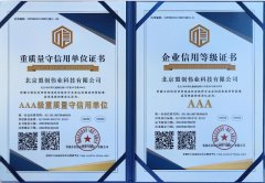 AAA級重質(zhì)量守信用單位與AAA級企業(yè)信用等級證書